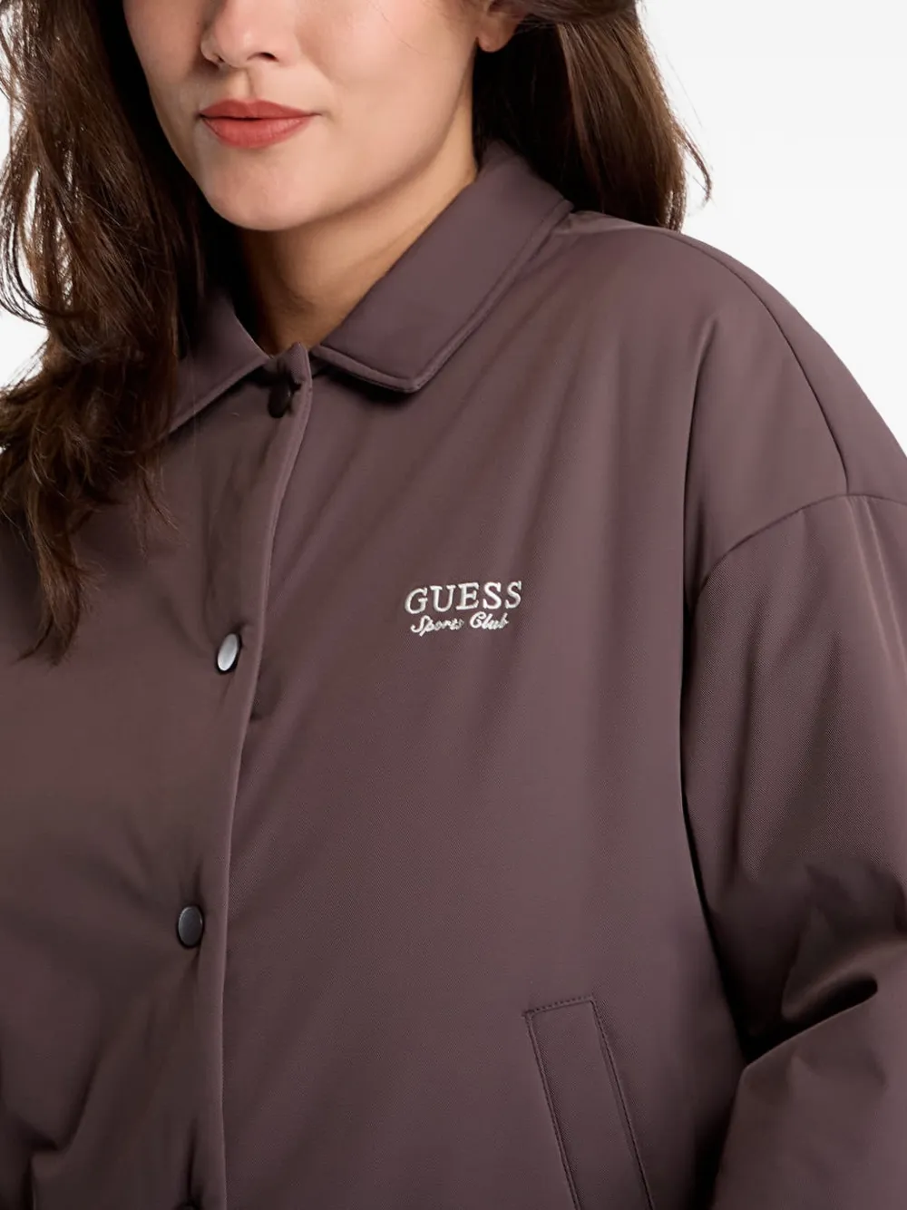 GUESS USA Jack met geborduurd logo Bruin