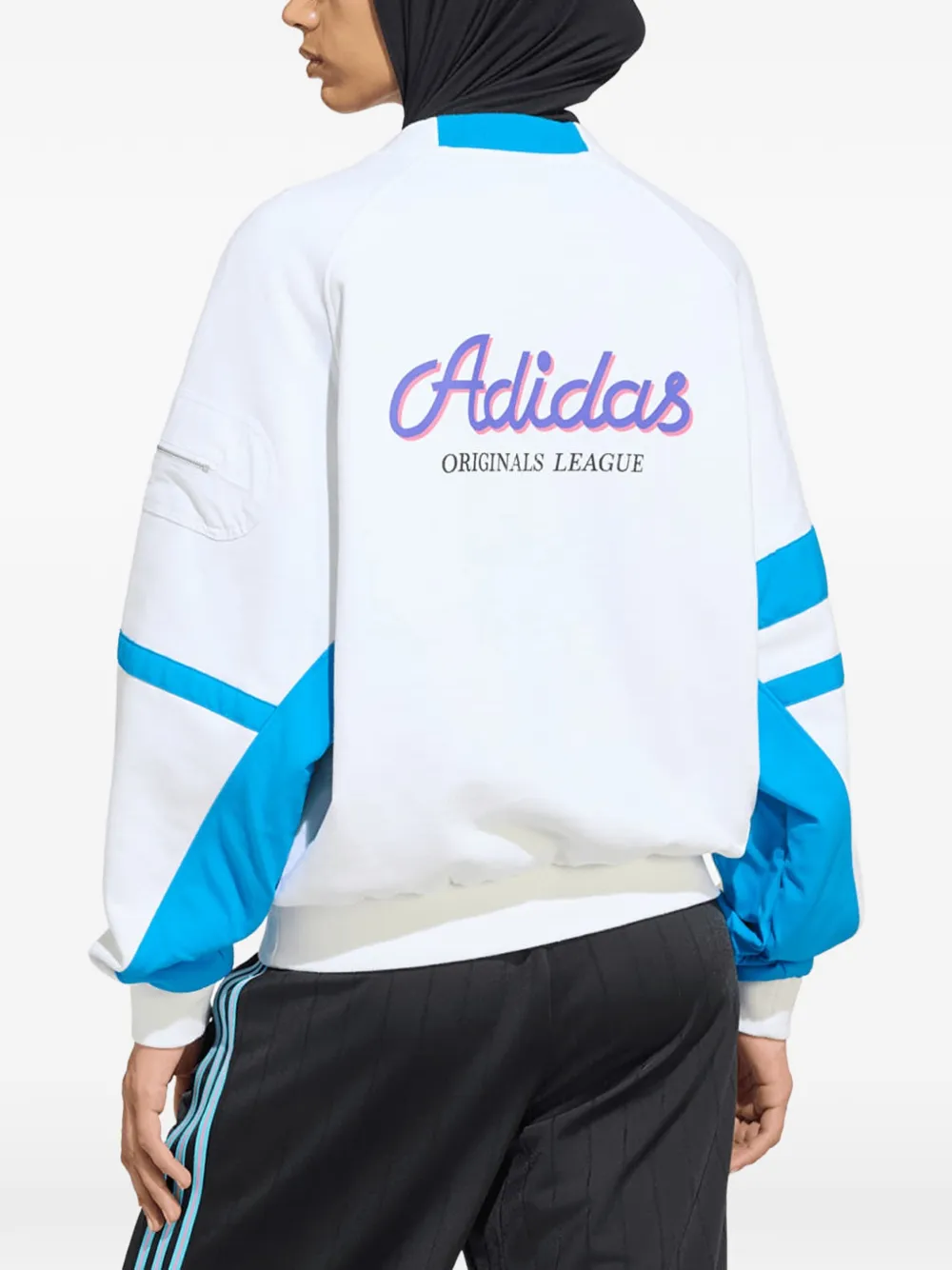 adidas Archive Baseball trui met grafische print Wit