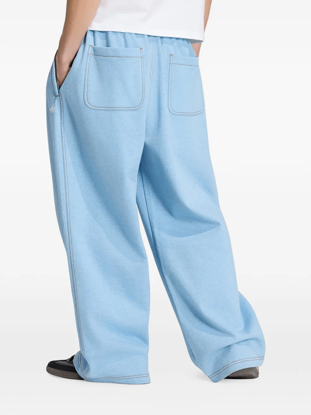 adidas Trefoil Essentials melange broek Blauw