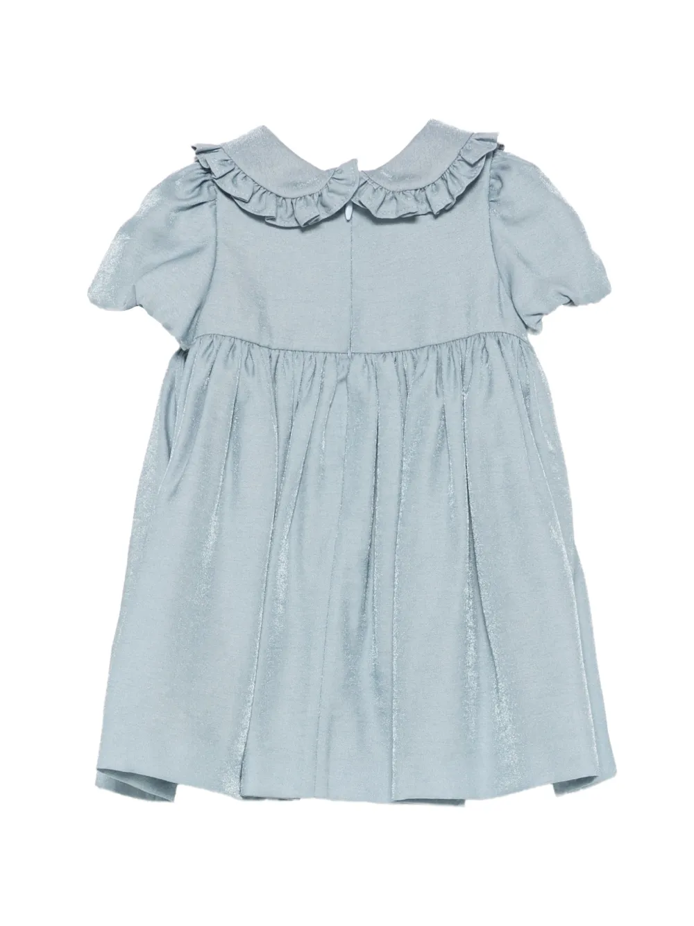Emporio Armani Kids Gesmockte jurk met ruches Blauw