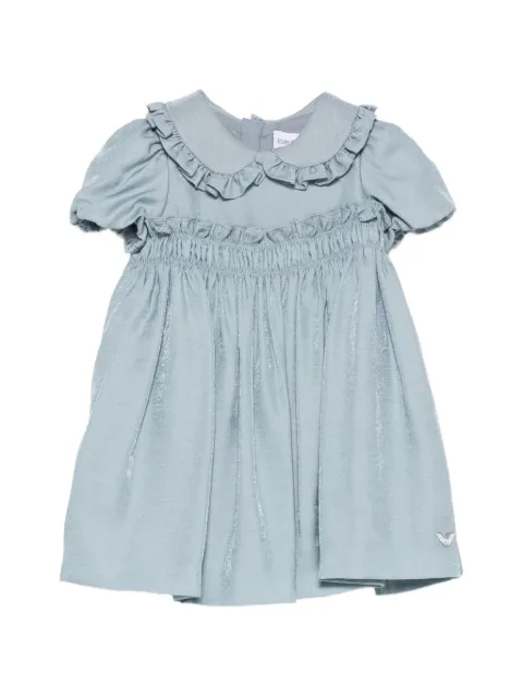 Emporio Armani Kids ruffled-trim smocked dress
