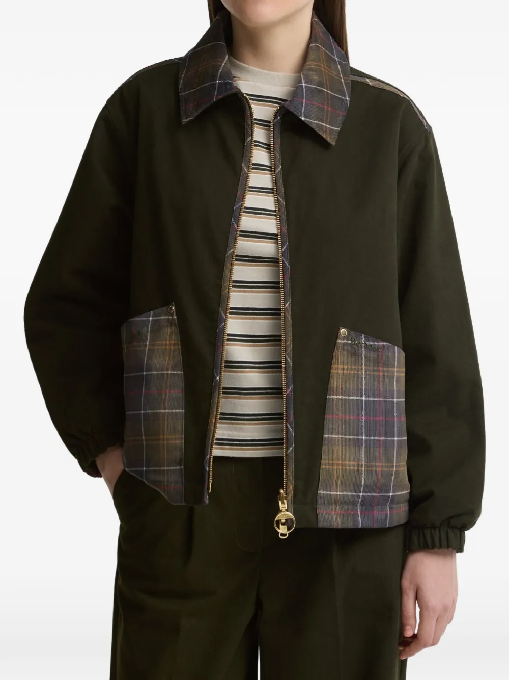 Barbour International Ellie reversible bomber jacket
