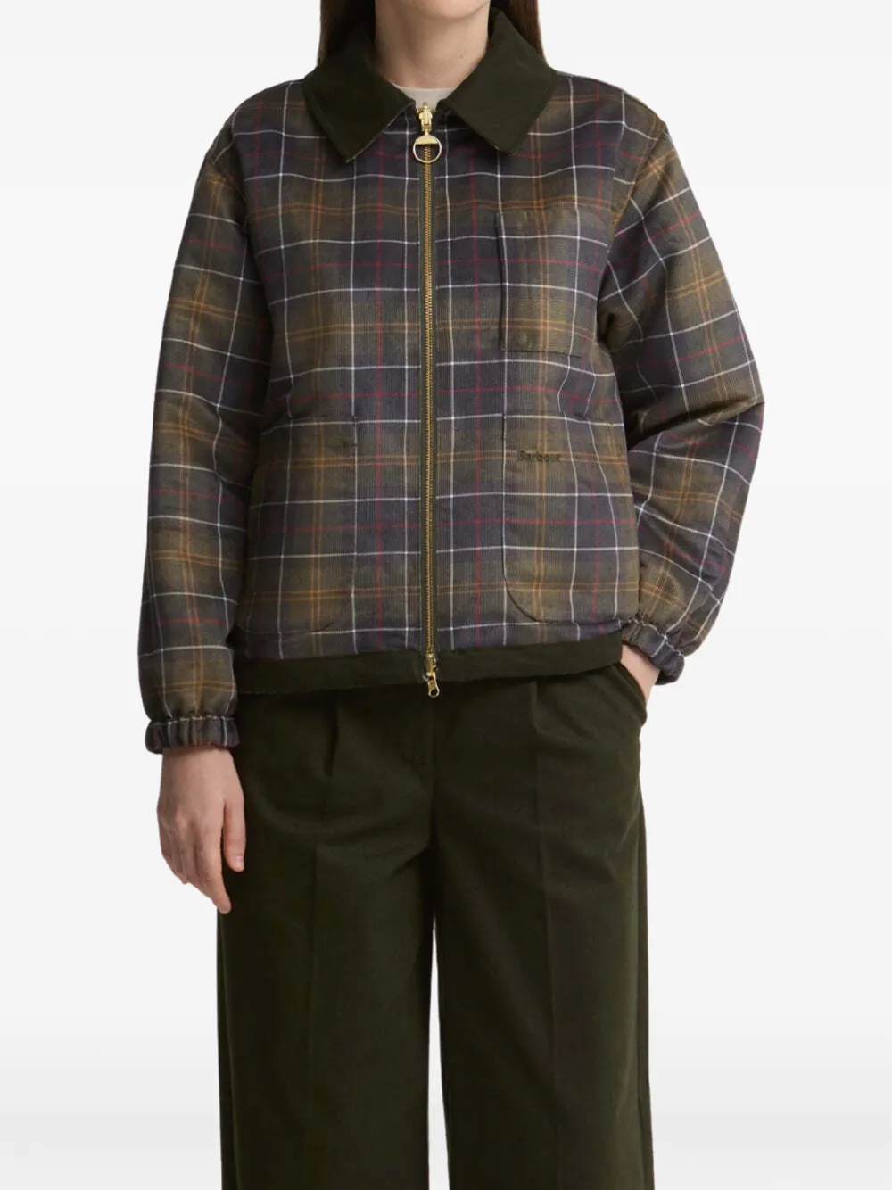 Barbour International Ellie omkeerbaar bomberjack Groen