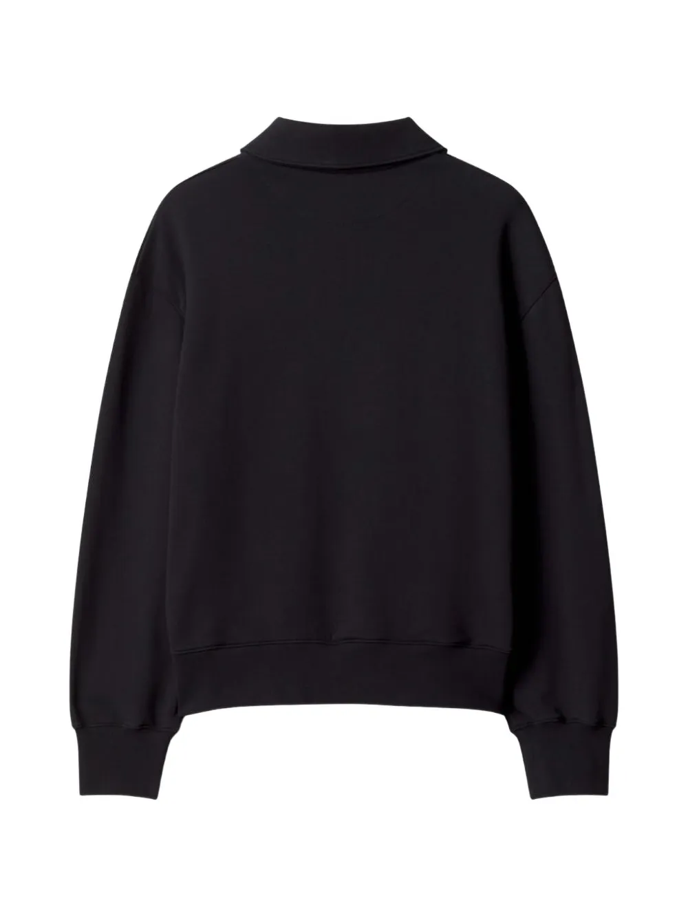 Maison Kitsuné Profile Fox half-zipped sweatshirt Zwart