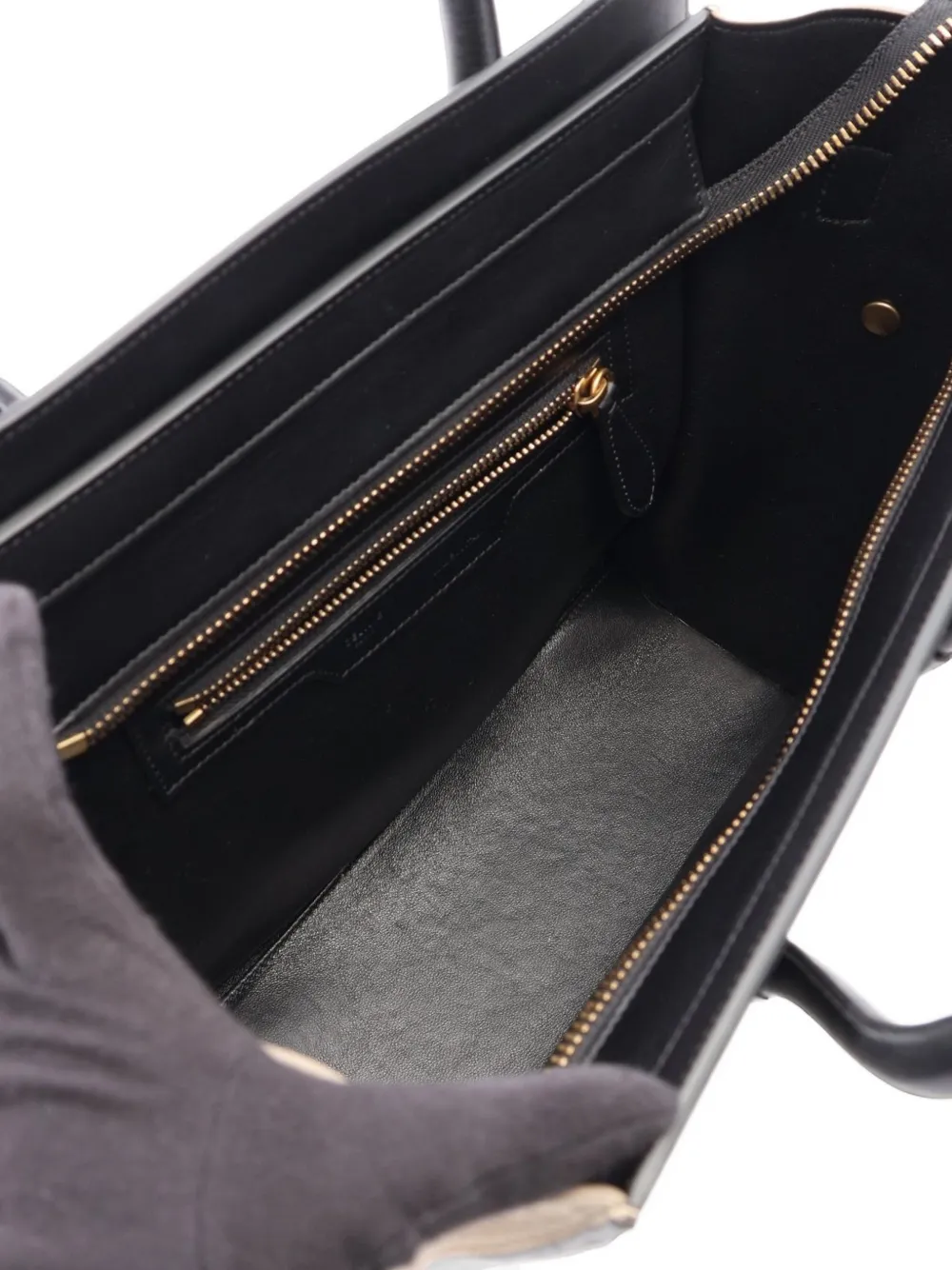 Celine Pre-Owned 2010s Luggage Micro tote bag Zwart