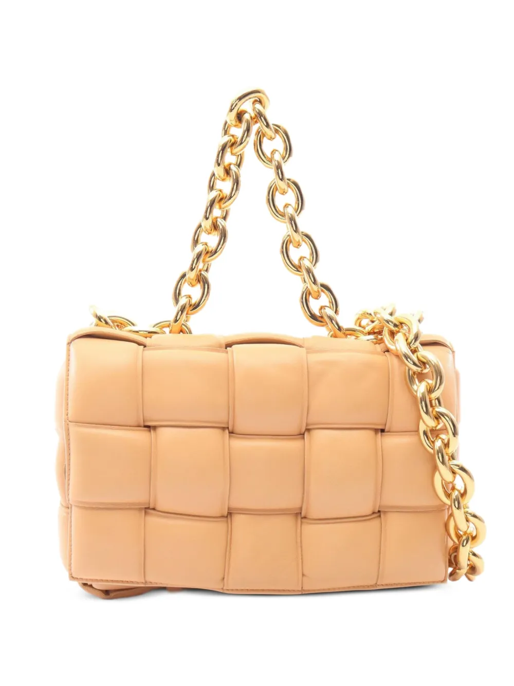Bottega Veneta Pre-Owned 2010s Cassette Schultertasche mit Kette - Nude