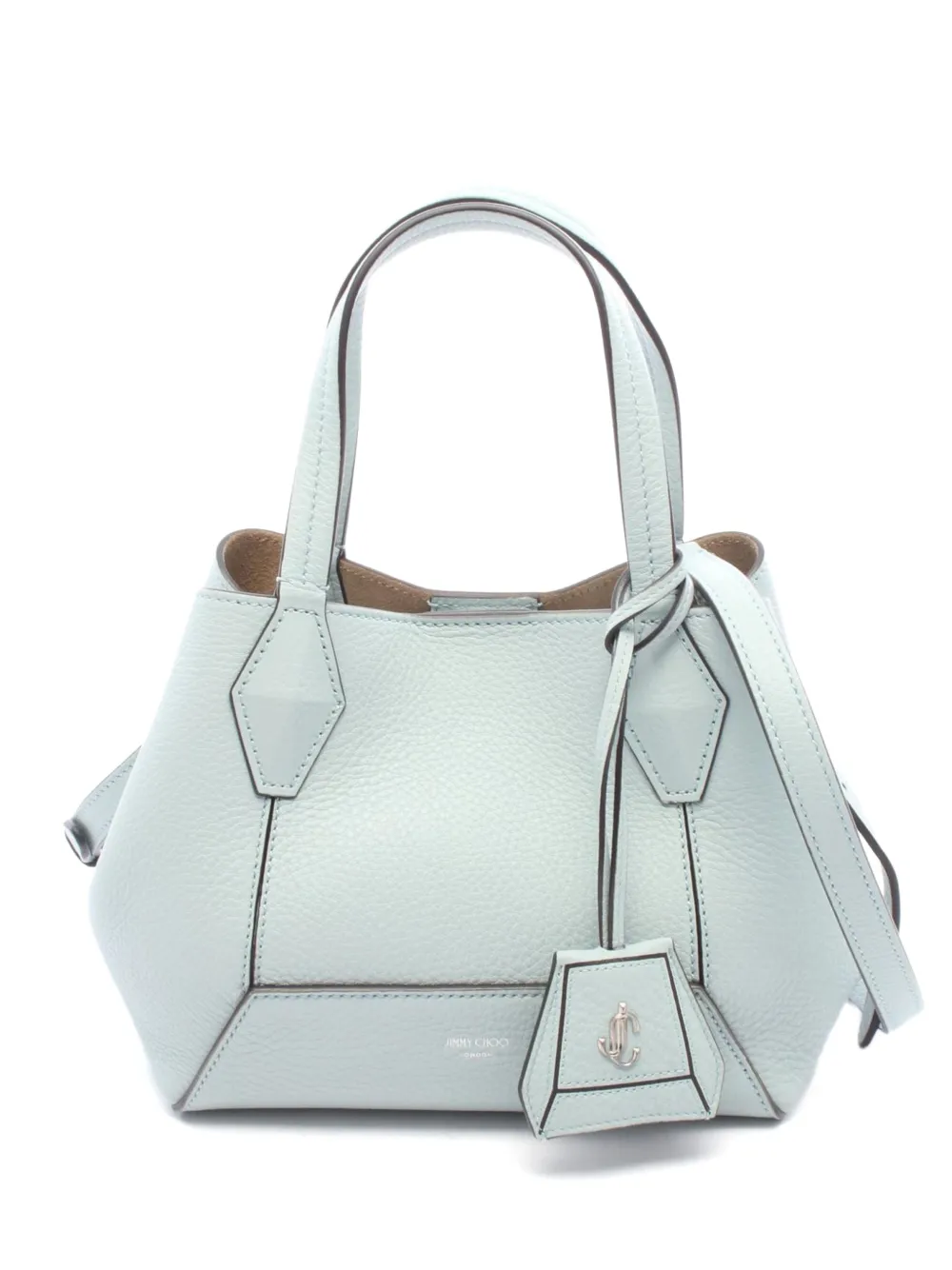 Jimmy Choo Pre-Owned cabas en cuir à losanges (années 2010) - Bleu