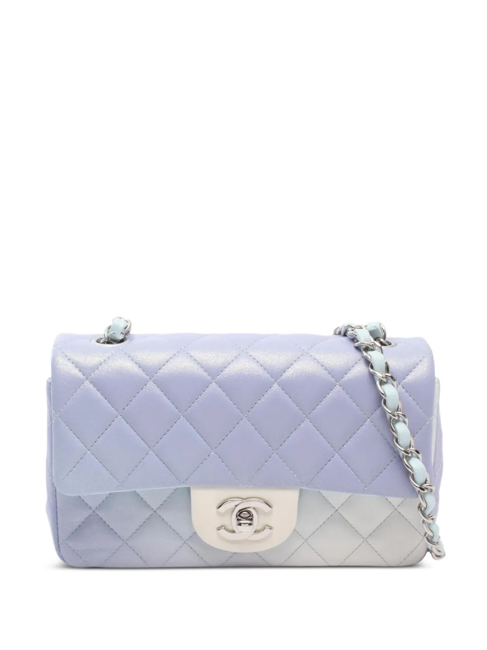 CHANEL Pre-Owned 2021 mini Double Flap shoulder bag - Viola