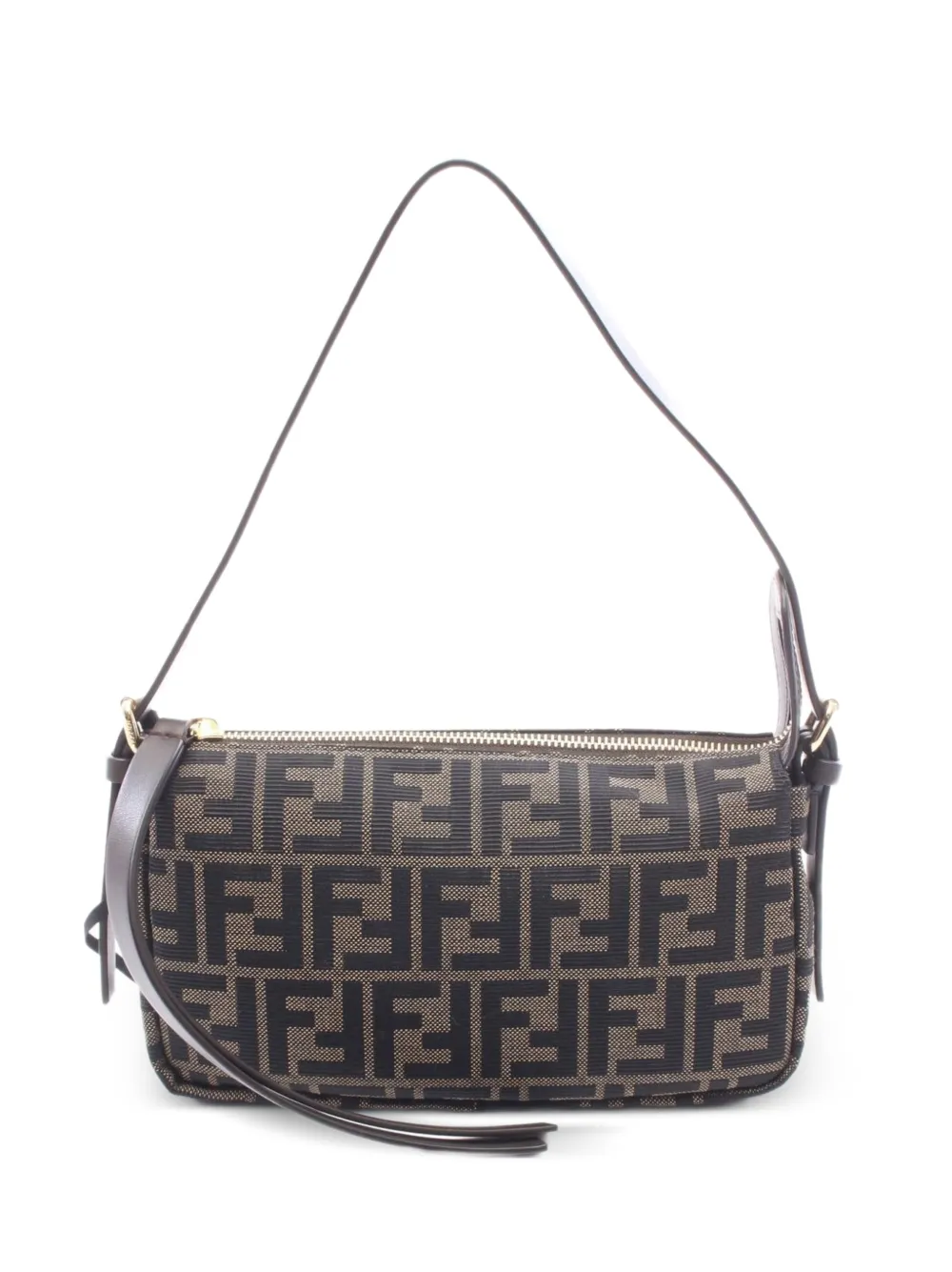 Fendi Pre-Owned 2020s Zucca zip-top shoulder bag Beige