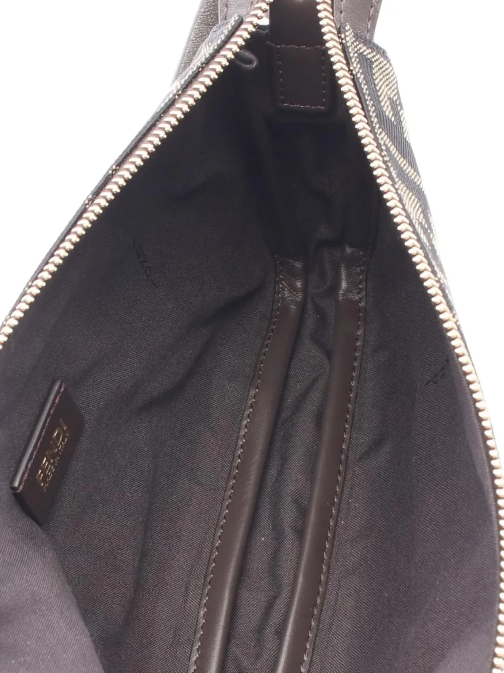 Fendi Pre-Owned 2020s Zucca zip-top shoulder bag Beige