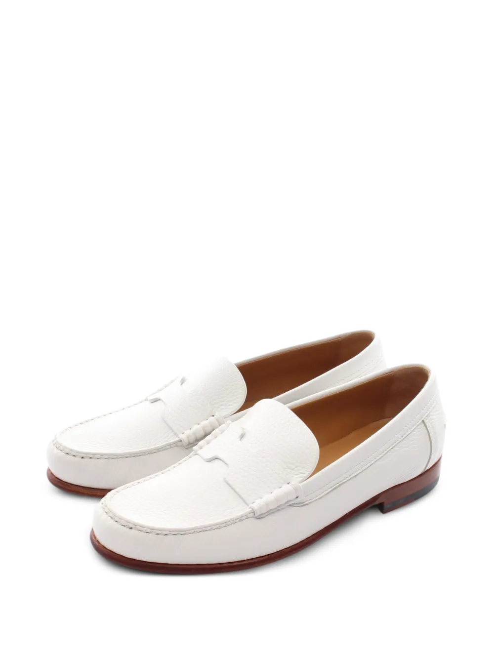 Hermès Pre-Owned mocassins Kennedy - Blanc Hermès Pre-Owned mocassins Kennedy - Blanc