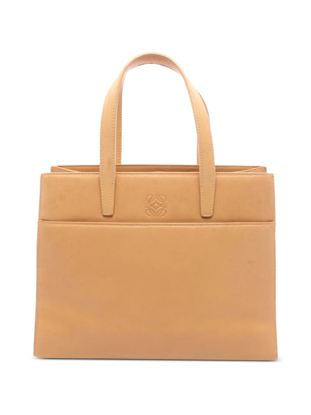 Loewe Pre-Owned 2000s Anagram Tote Bag aus Leder - Nude