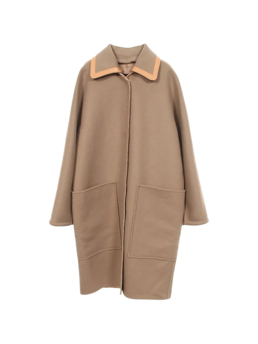 Louis Vuitton Pre-Owned Removable collar double-faced coat - Marrone