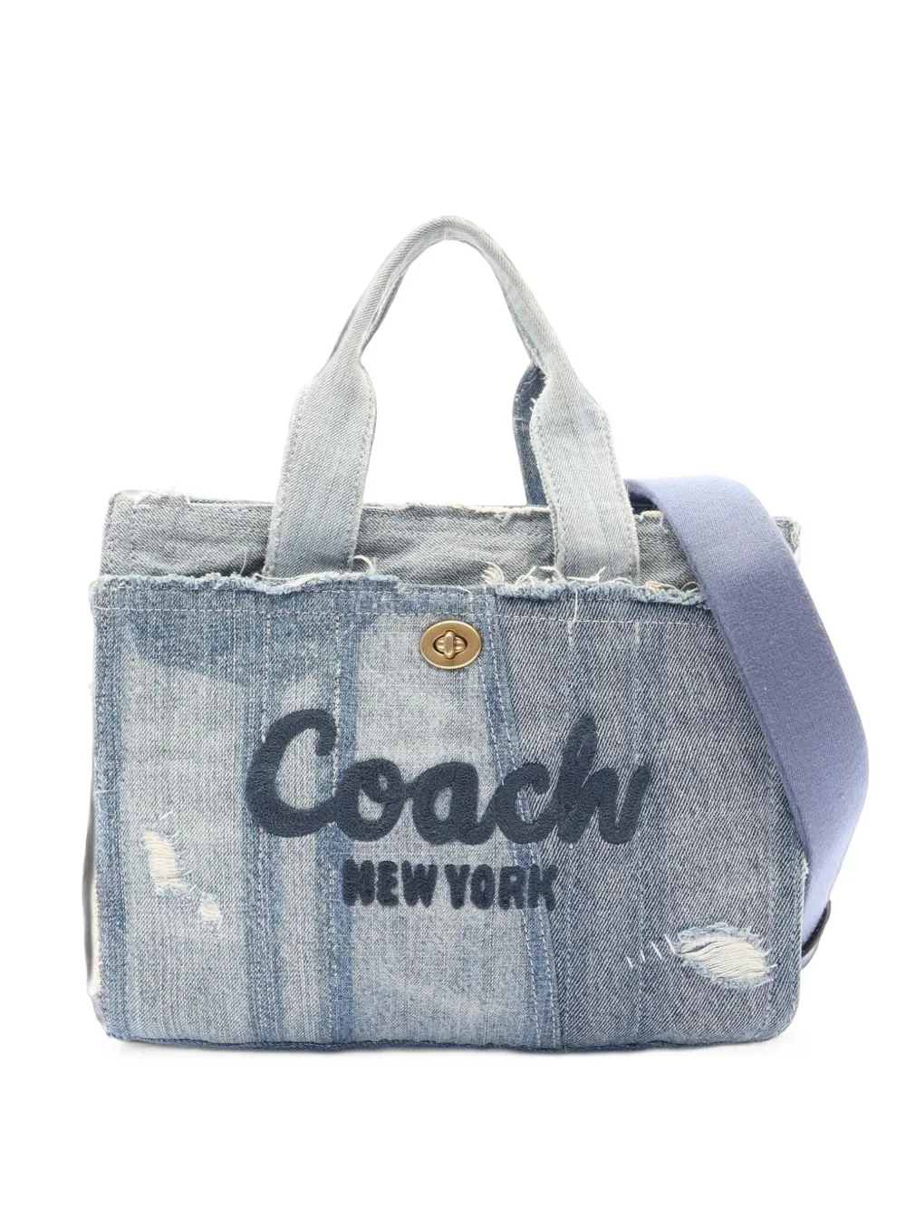 Coach Vintage 2000s Cargo 26 tote bag - Blu