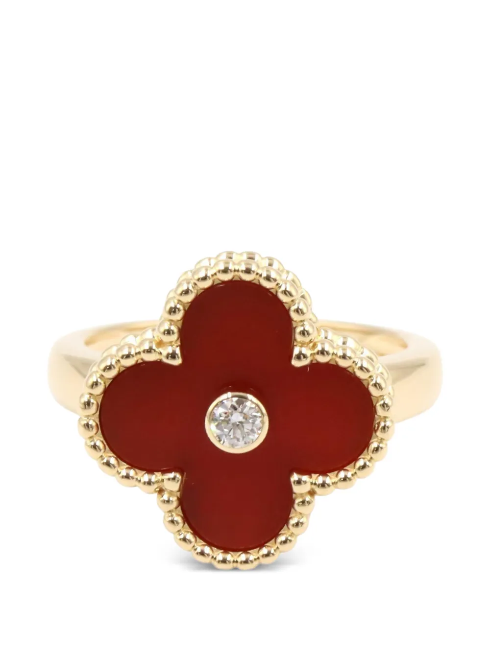 Van Cleef & Arpels Pre-Owned 2010s Alhambra Ring mit Karneol - Gold
