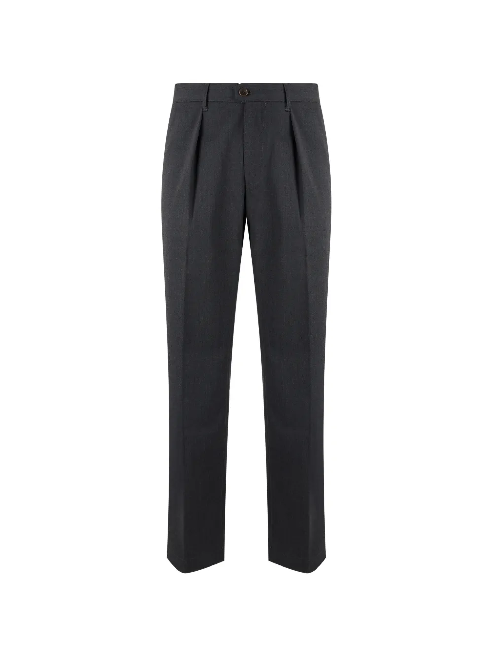 slowear pleated straight-leg trousers