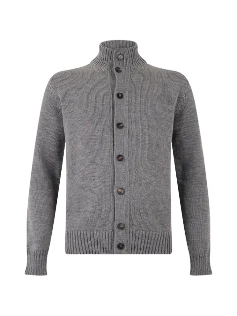 slowear button-up ribbed cardigan