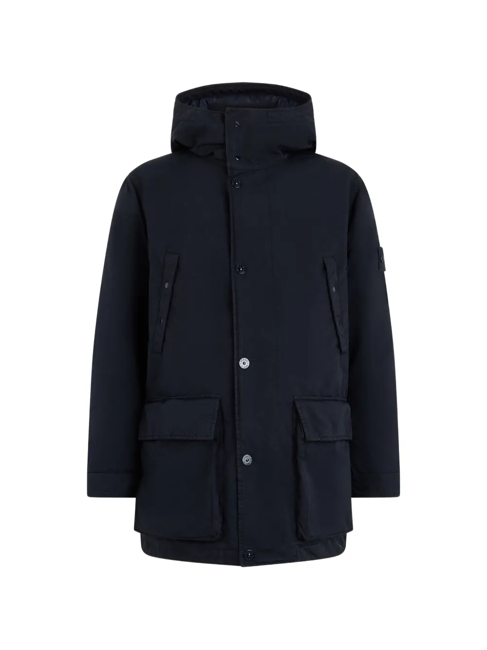 Stone Island 4100062 David-TC_S.I. ghost short down parka with anti-drop - Blu