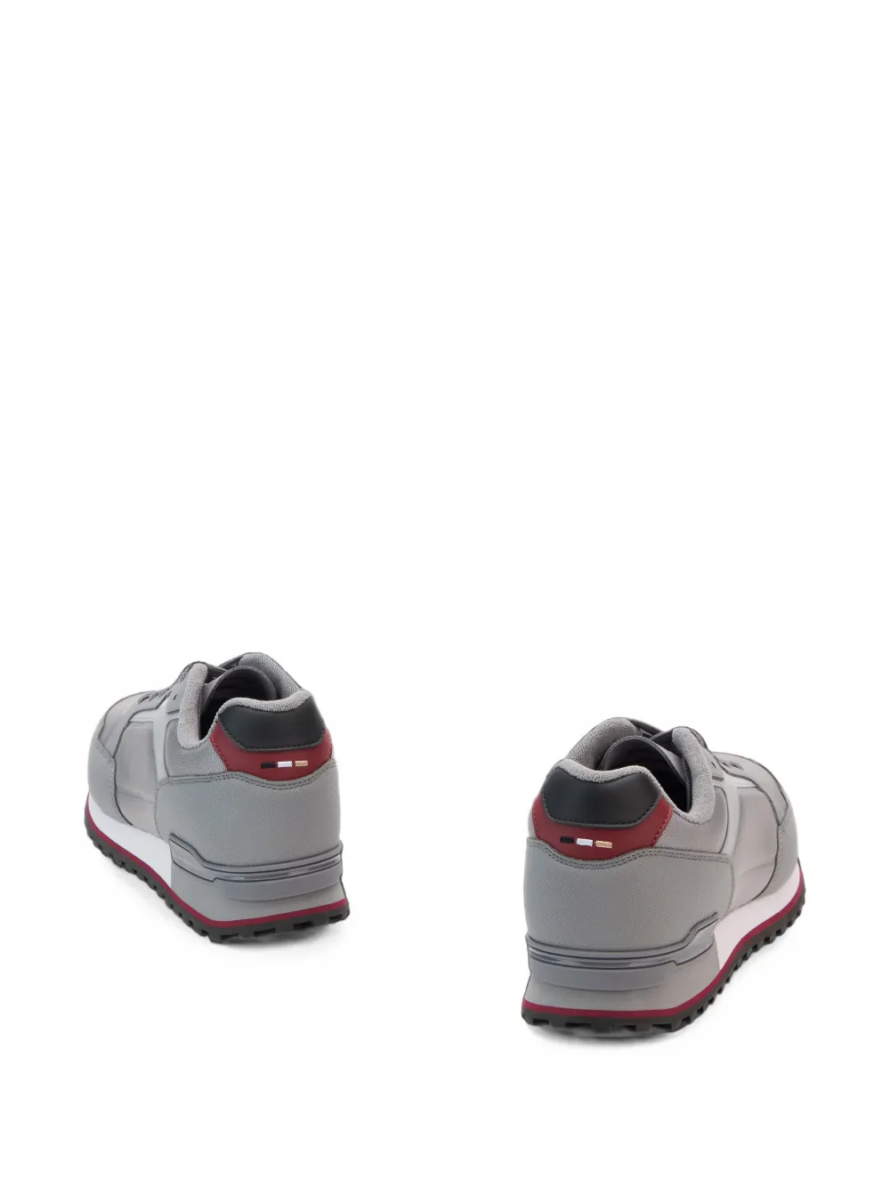 BOSS running-inspired panelled sneakers Grijs