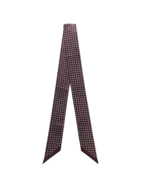 Tagliatore geometric-print silk scarf