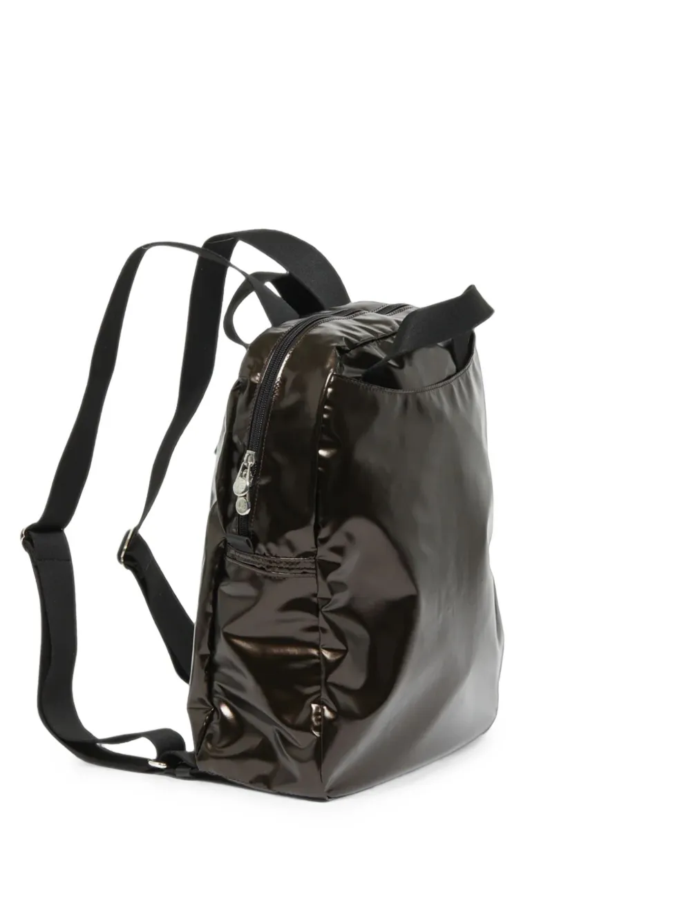 Jack Gomme Lami High-shine Backpack In Brown