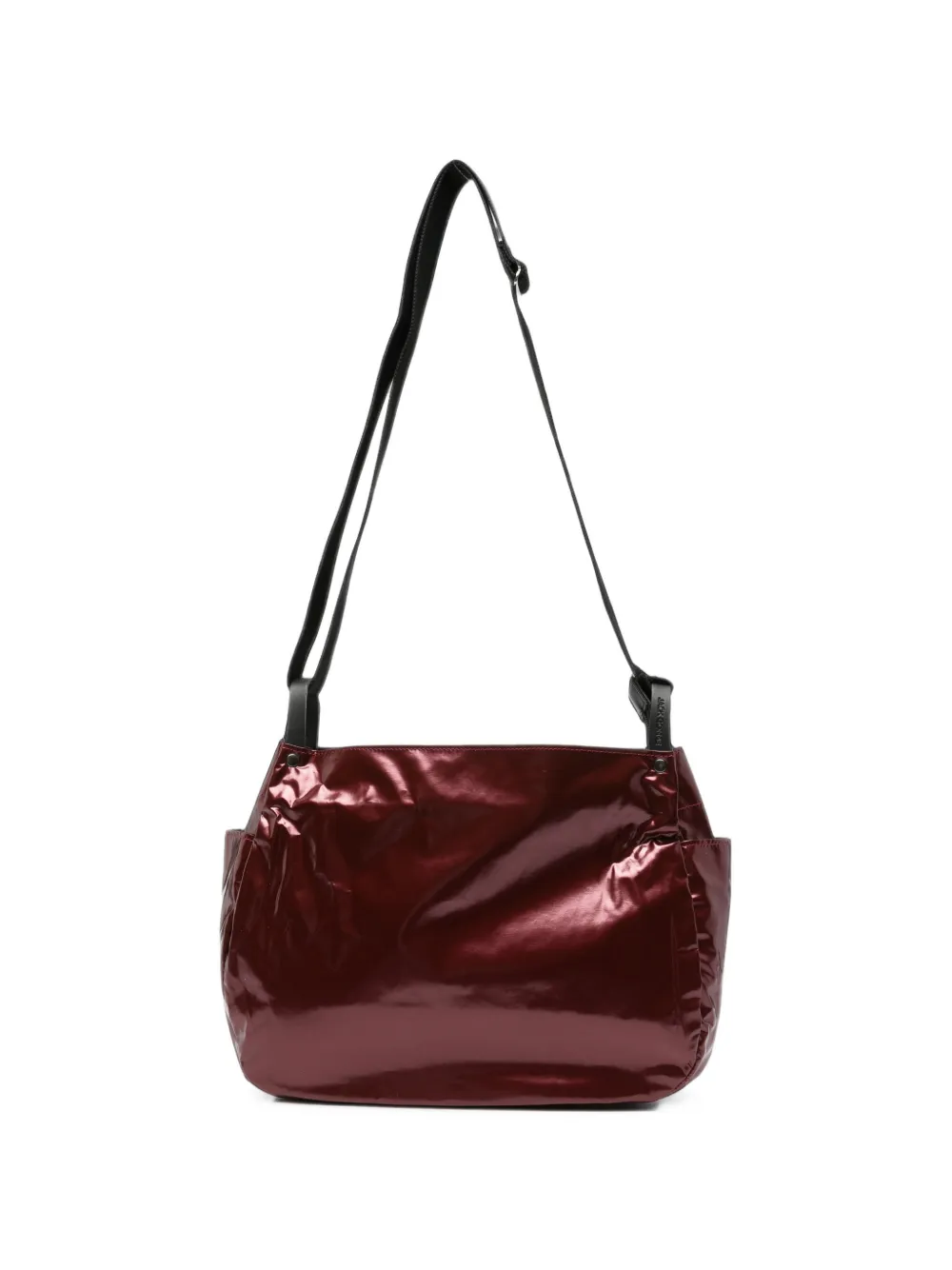 Jack Gomme Mael high-shine shoulder bag - Rosso