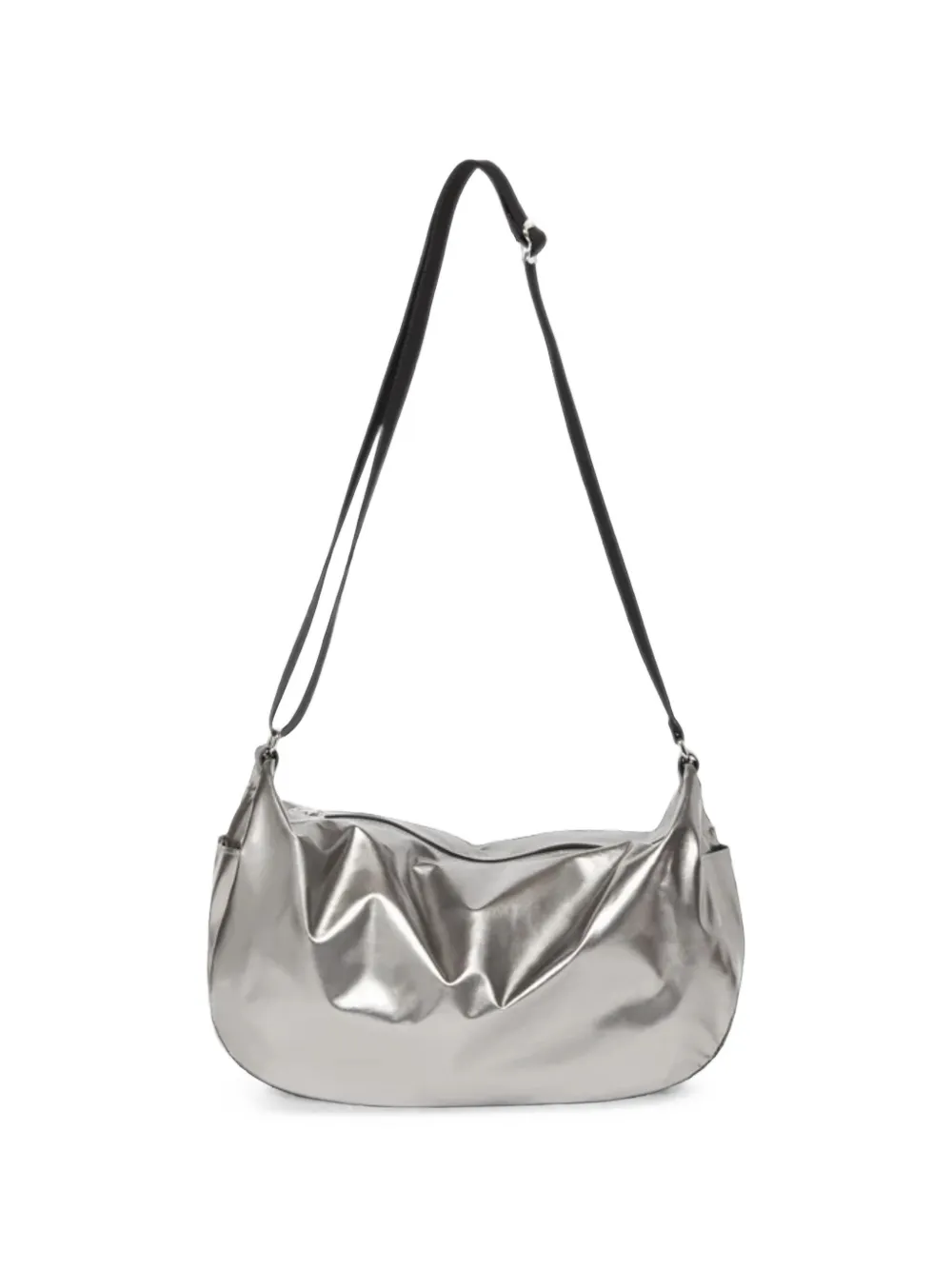Jack Gomme Liris Light Metallic-effect Crossbody Bag In Silver