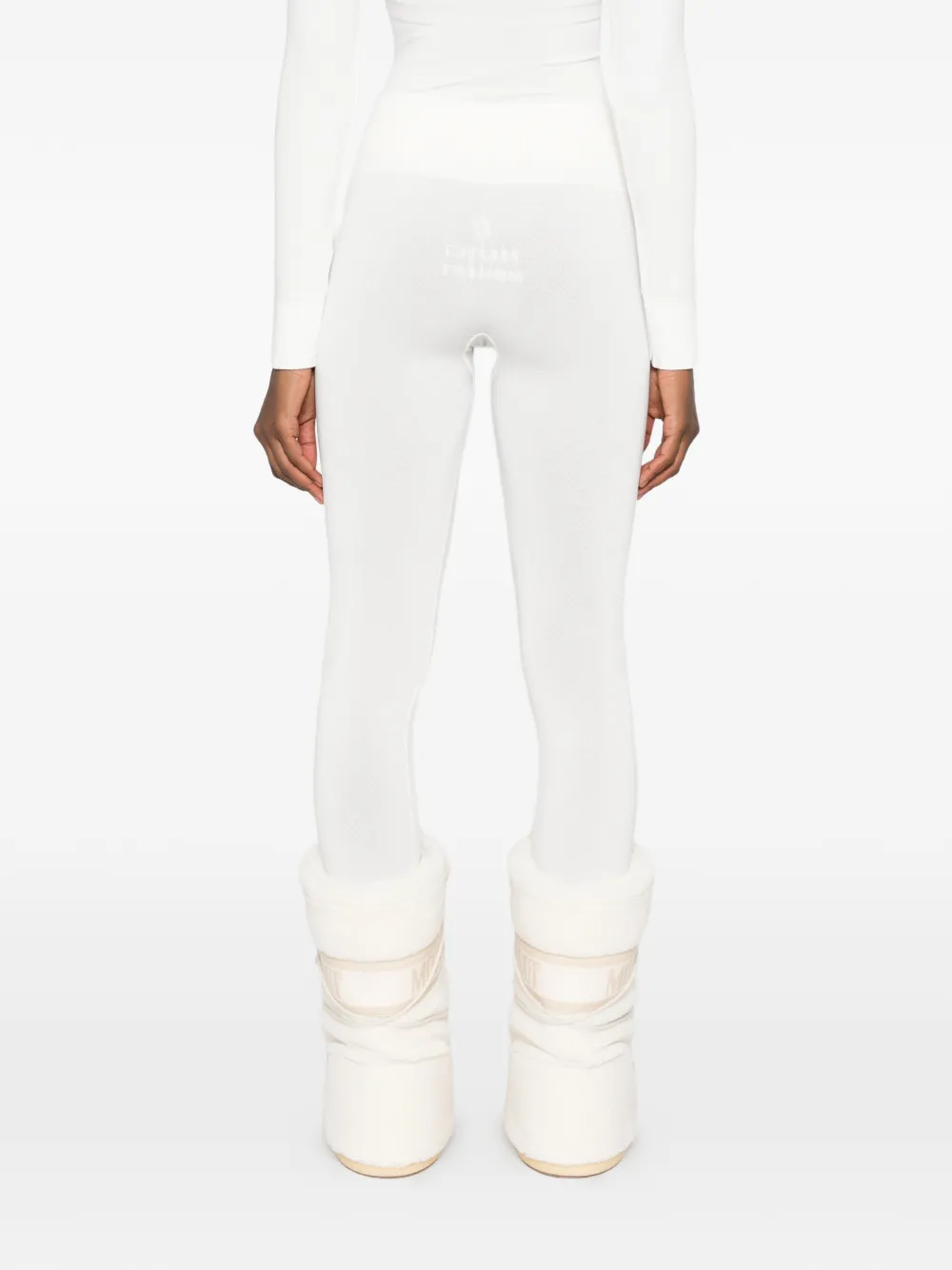 Perfect Moment Perfect high-waisted ribbed thermal leggings Wit