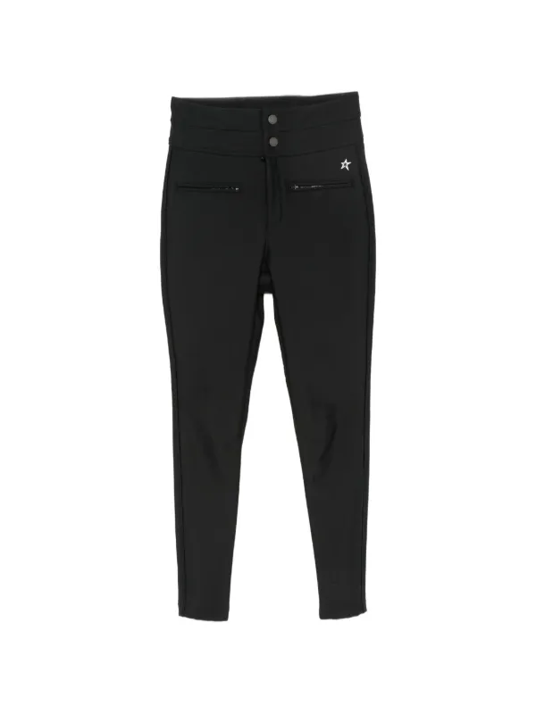 Perfect Moment Aurora Logo-embroidered Skinny Trousers in Black