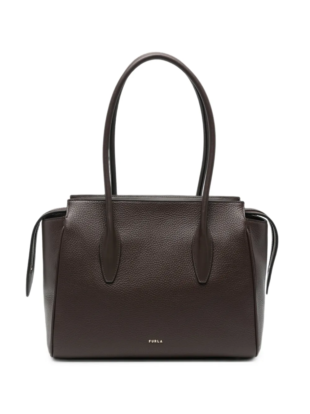 Furla Leren shopper Bruin