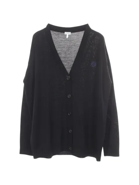 Loewe Pre-Owned 2020s Anagram-embroidered cardigan