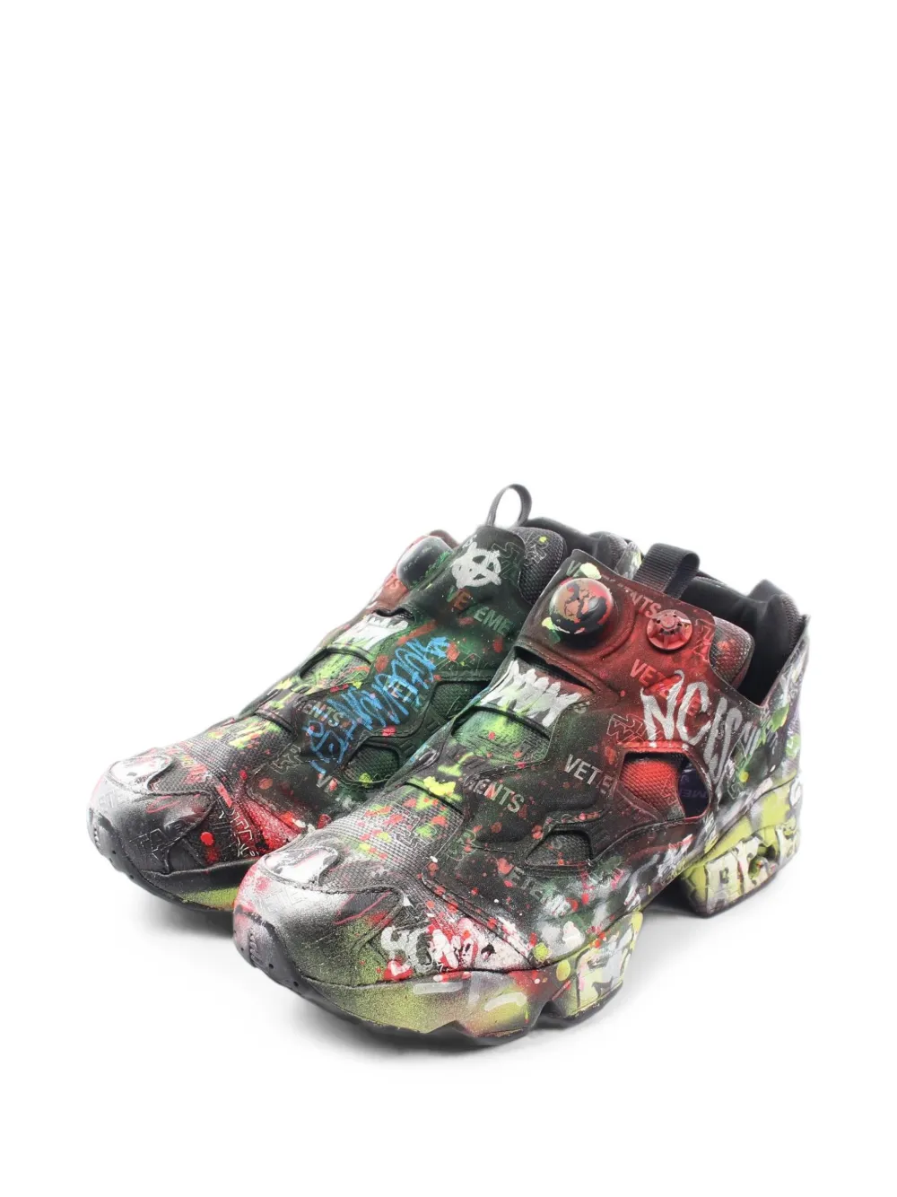 VETEMENTS x Reebok 2010s Graffiti Instapump Fury sneakers - Noir