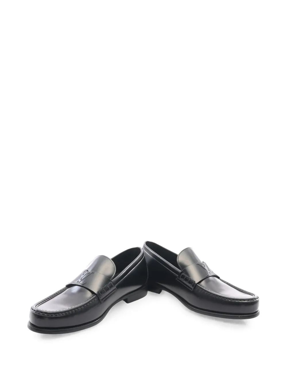 Louis Vuitton Pre-Owned 2025 Loafer mit Logo - Schwarz