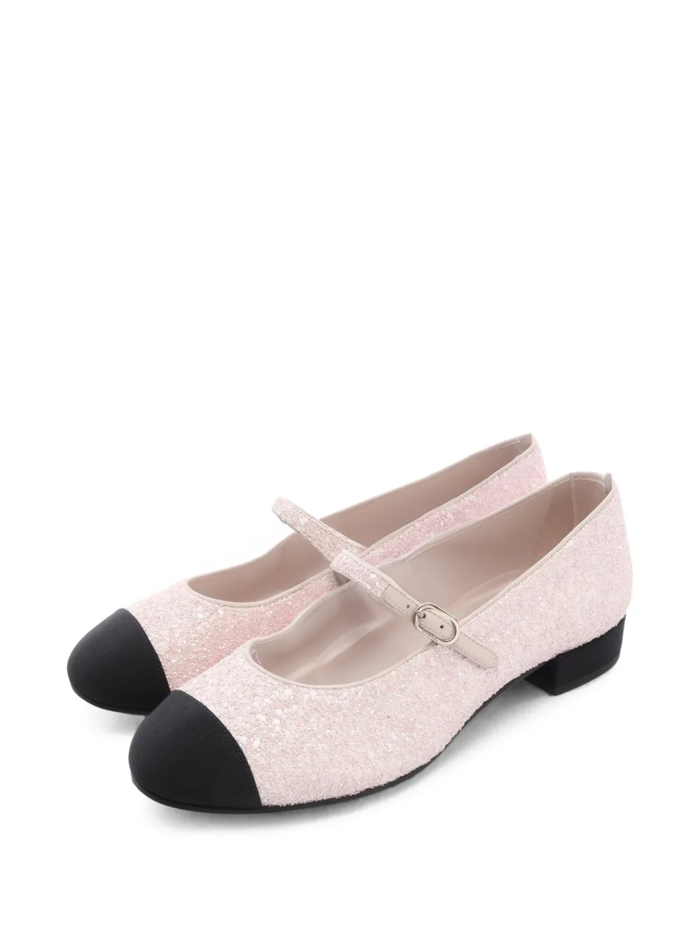 CHANEL Pre-Owned 1986-1988 Coco Mark glitter pumps - Rosa