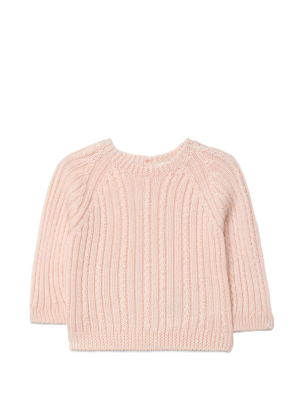 Wedoble Maglione True Love a trecce con maniche raglan - Rosa