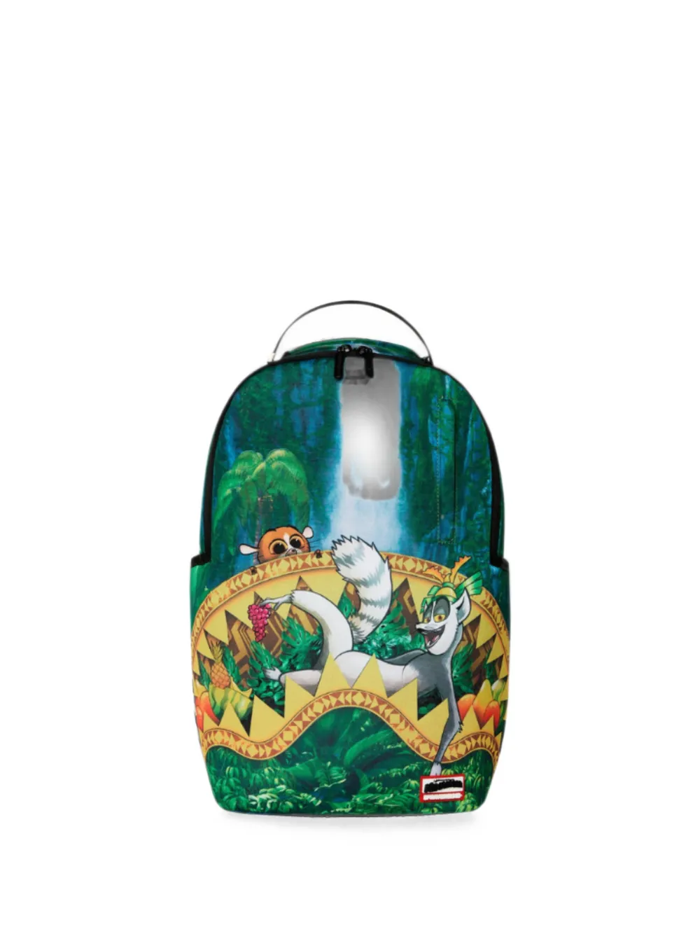 sprayground kid x Madagascar King Chillin graphic-print backpack - Verde