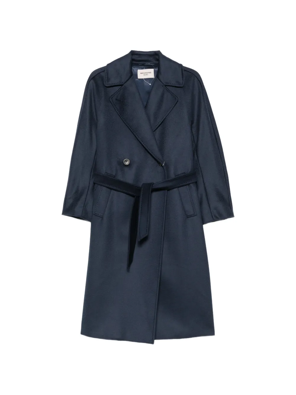 Weekend Max Mara belted wrap coat - Blue