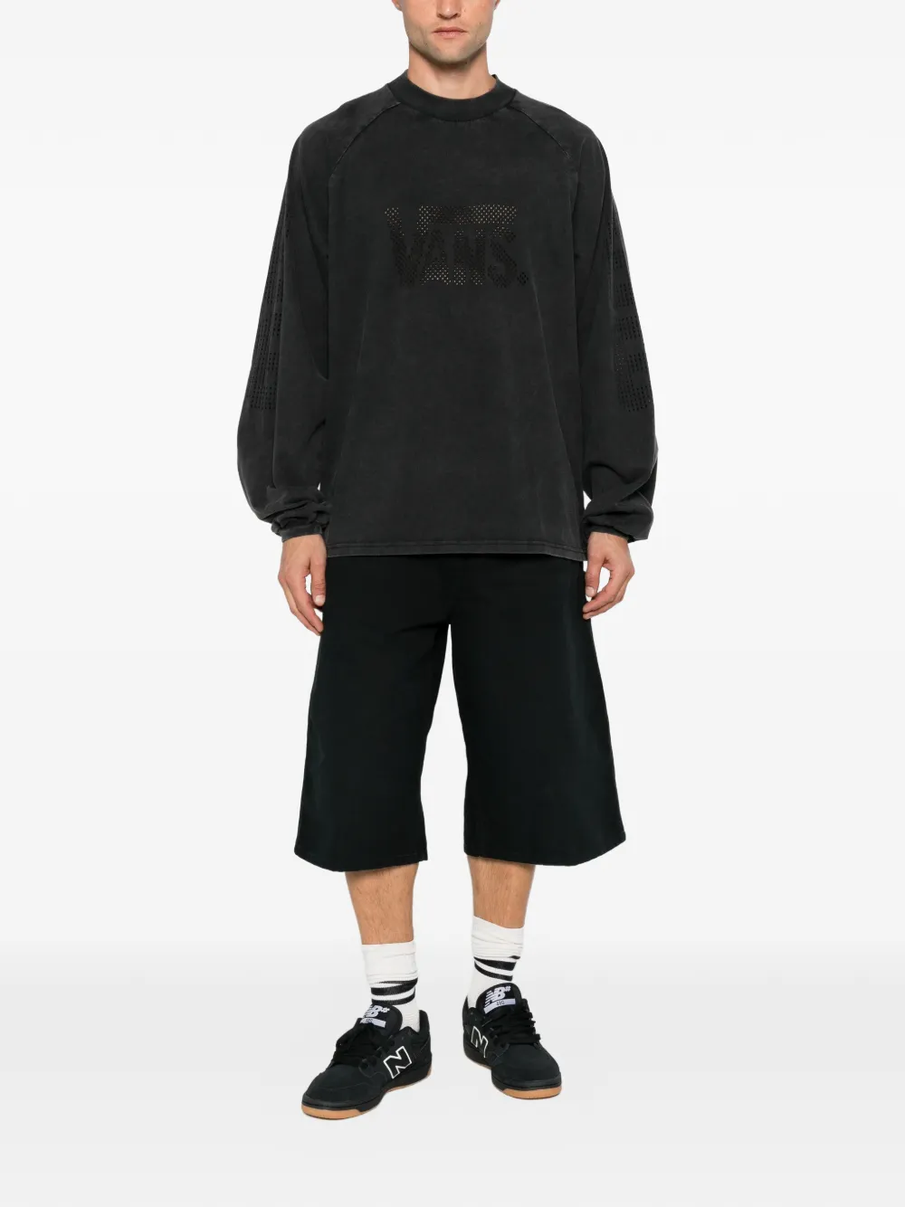 Vans T-shirt met gewatteerd vlak en uitgesneden details Zwart