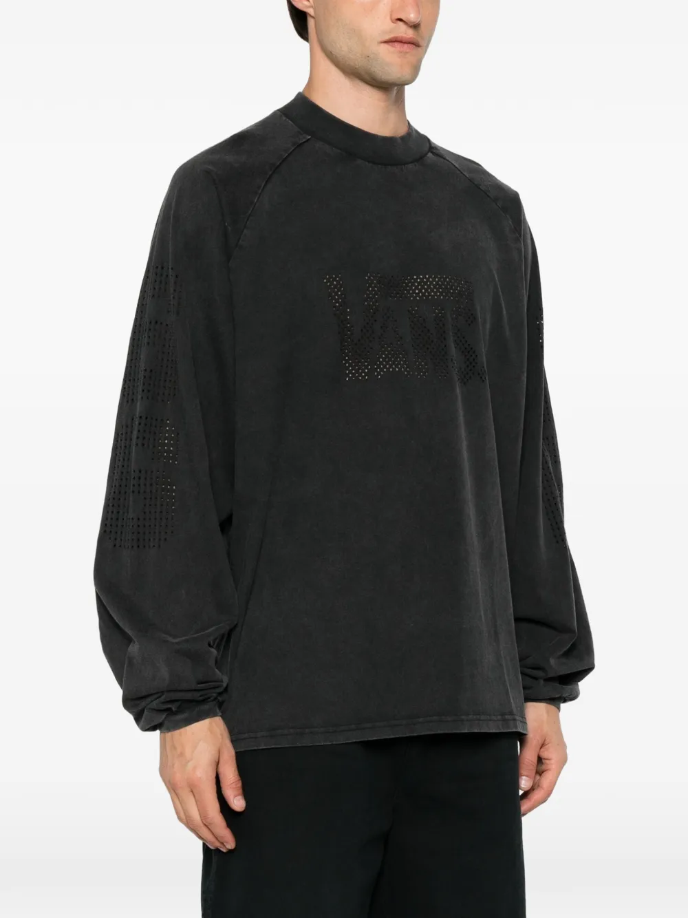 Vans T-shirt met gewatteerd vlak en uitgesneden details Zwart