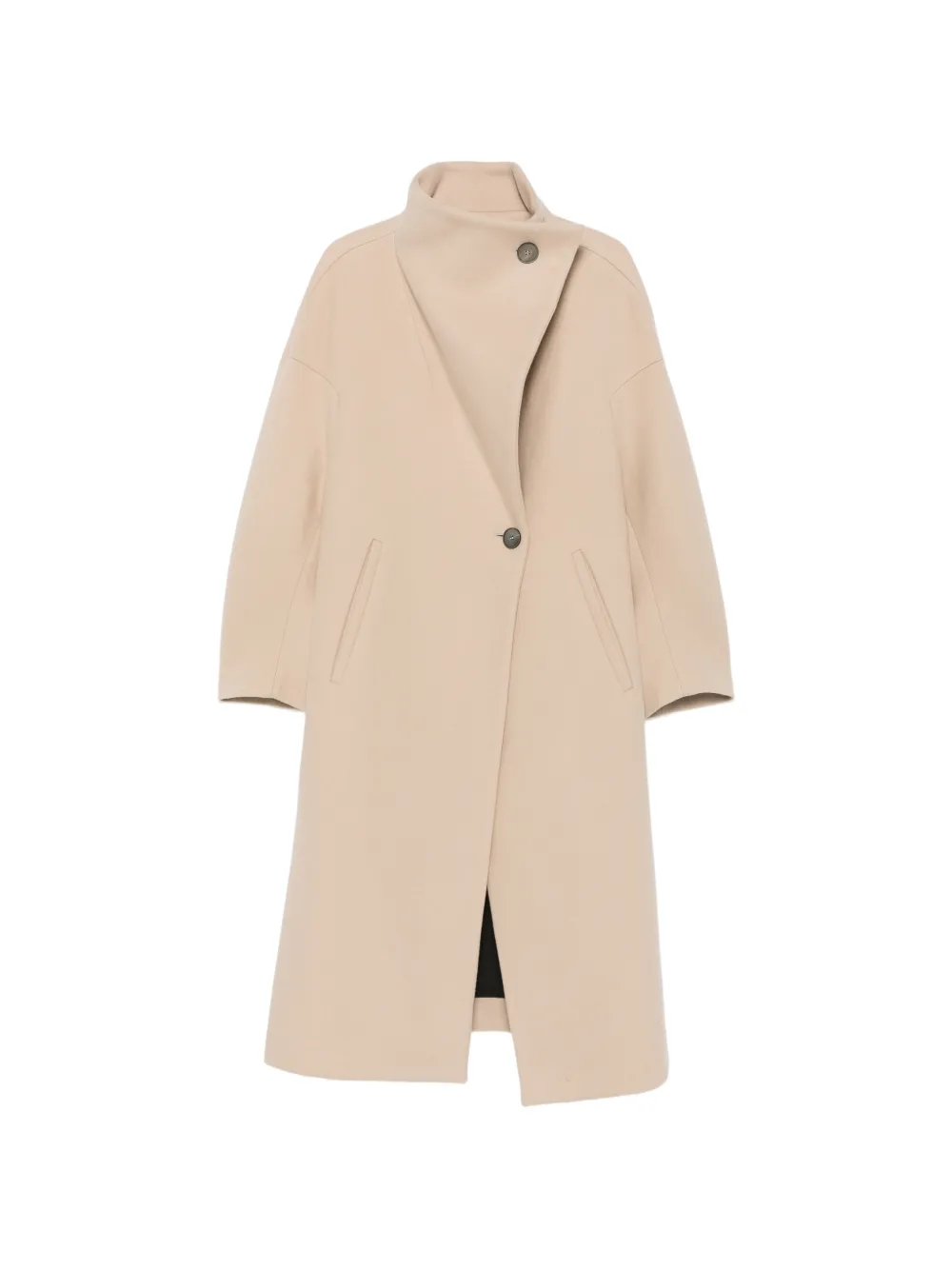 Tela Scott funnel-neck coat - Toni neutri