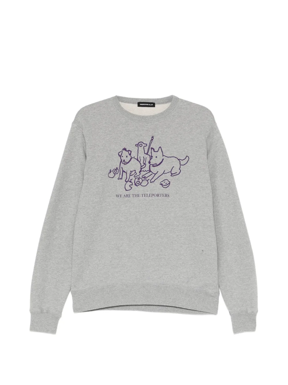 Undercover Graphic-print Cotton Sweatshirt In Grey