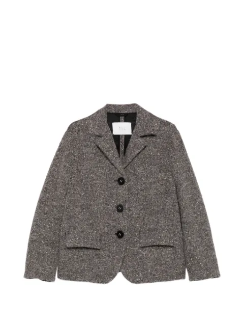 Tela manteau texturé Solare à simple boutonnage