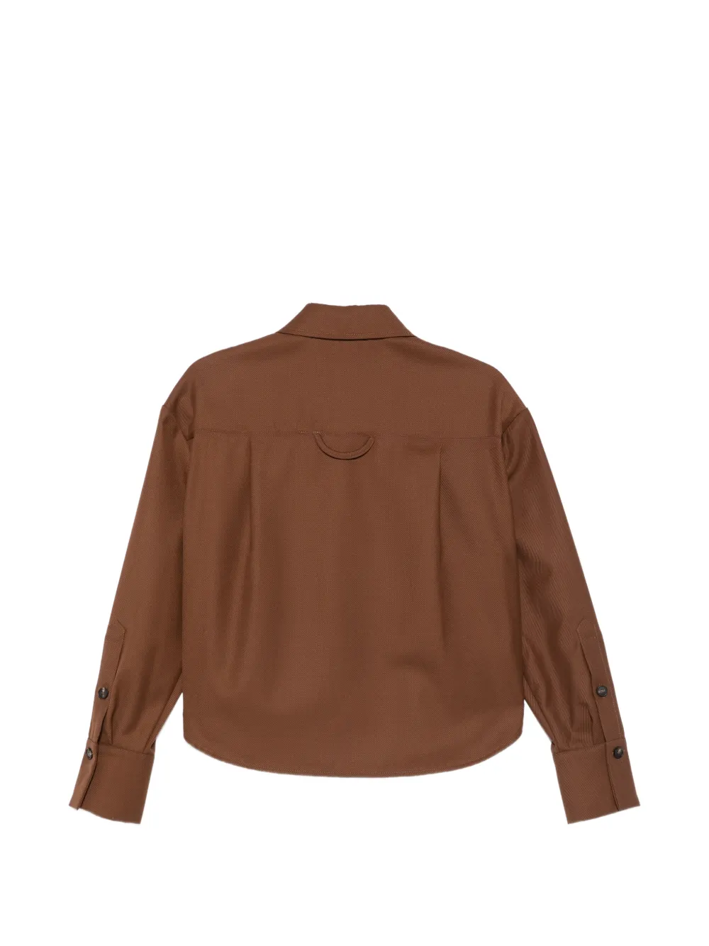 Tela Britt blouse met klepzak Bruin