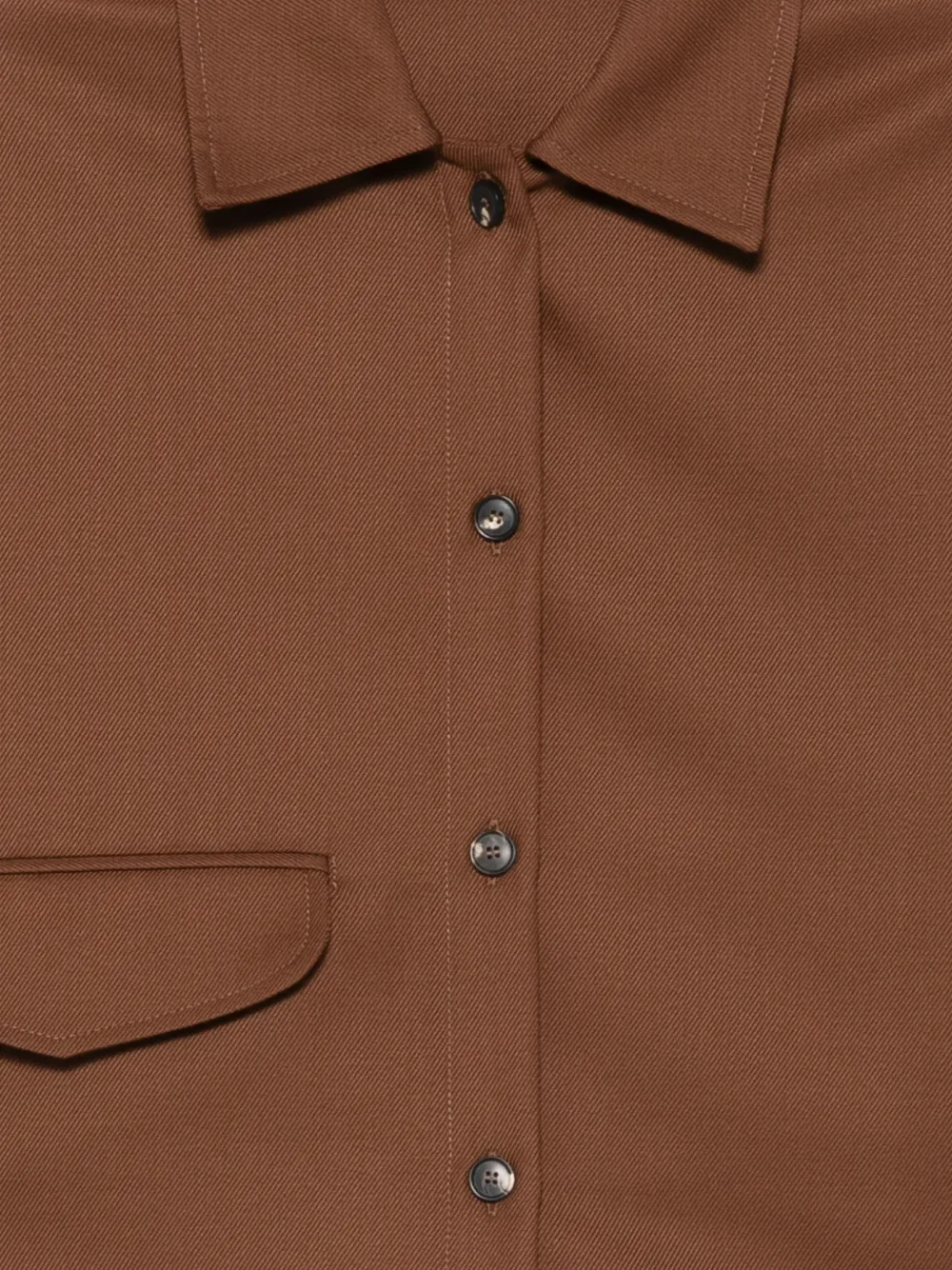 Tela Britt blouse met klepzak Bruin