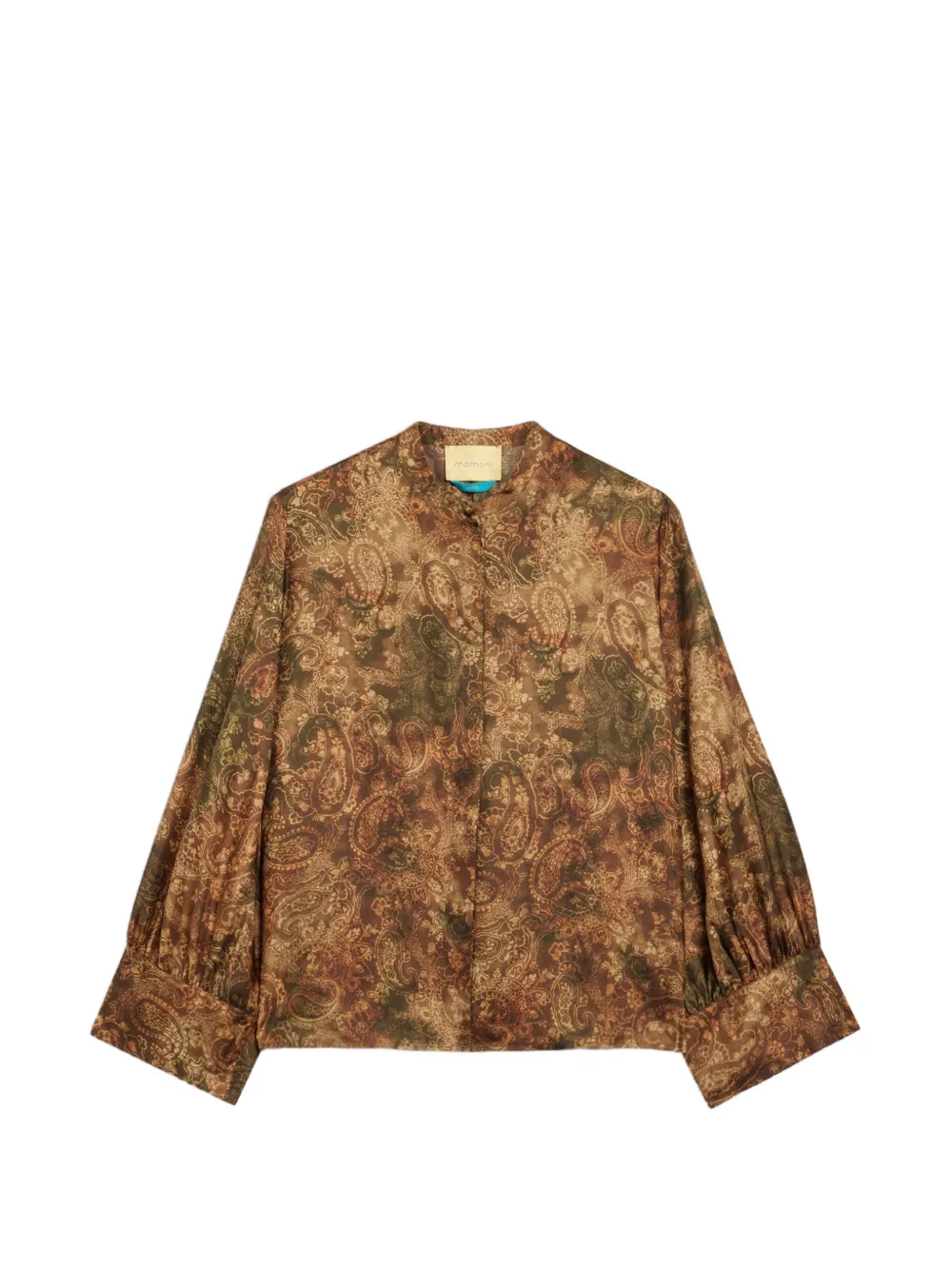 MOMONÌ Lucy paisley-print silk shirt - Marron