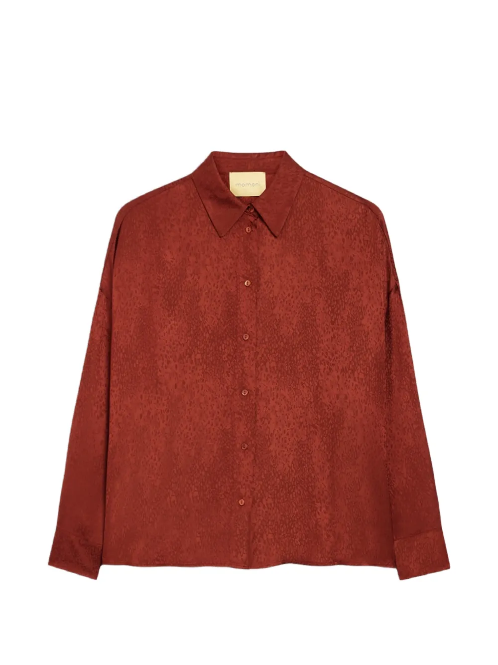 MOMONÌ Flau long-sleeve shirt - Rouge