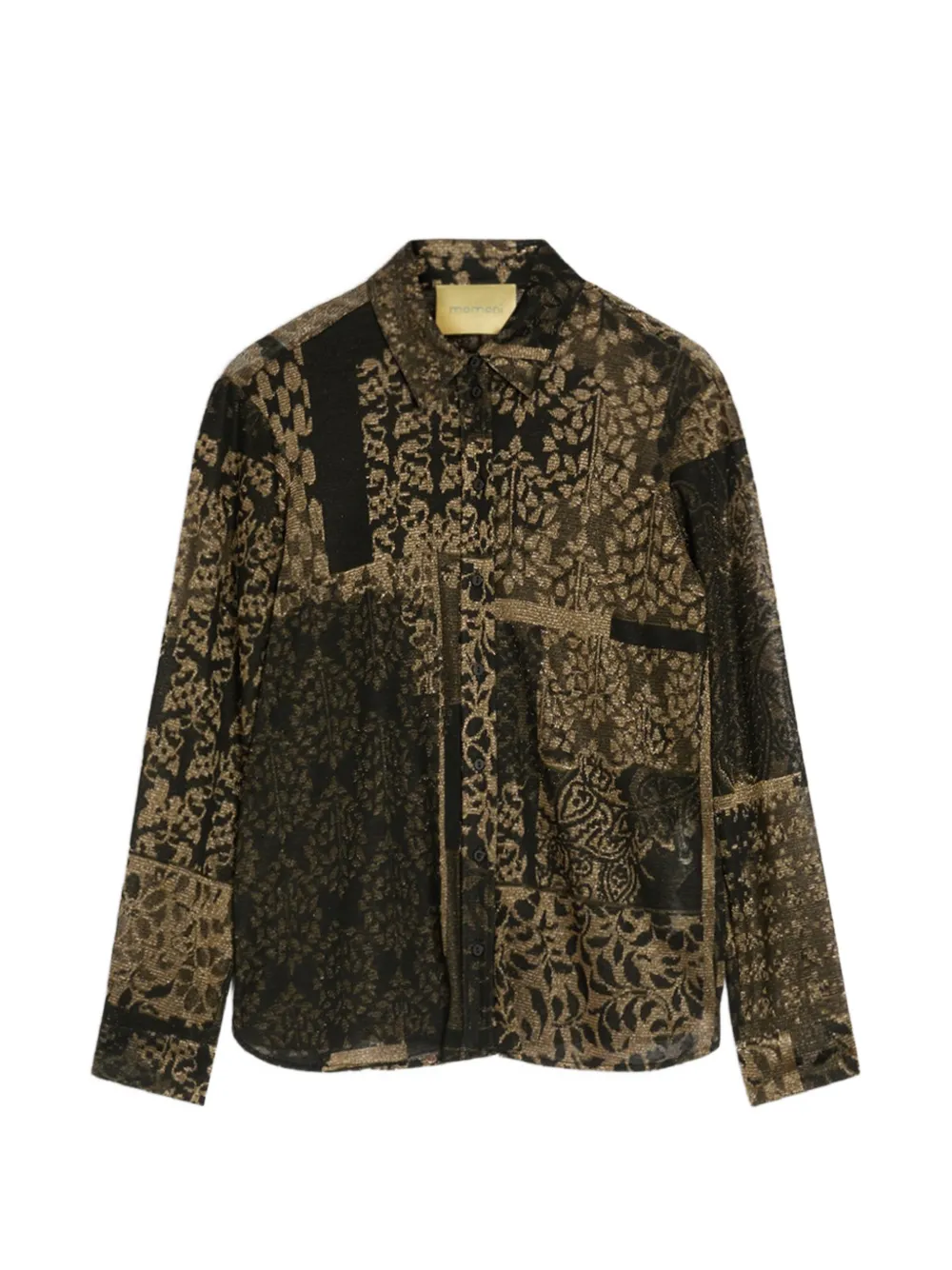 MOMONÌ Arles long-sleeve shirt - Noir