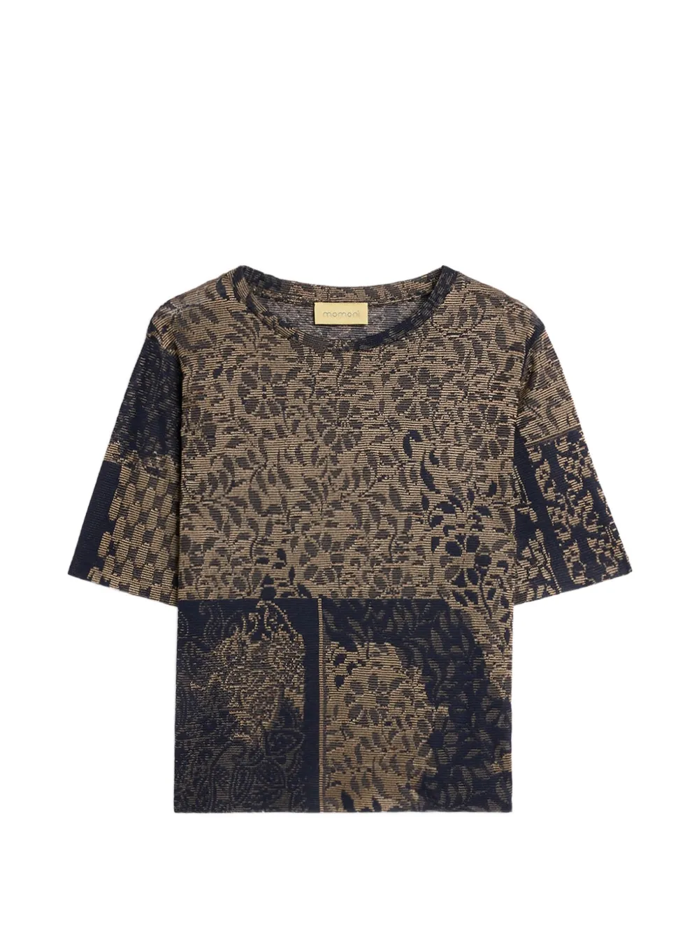 MOMONÌ Iora jacquard-jersey T-shirt - Bleu MOMONÌ Iora jacquard-jersey T-shirt - Bleu