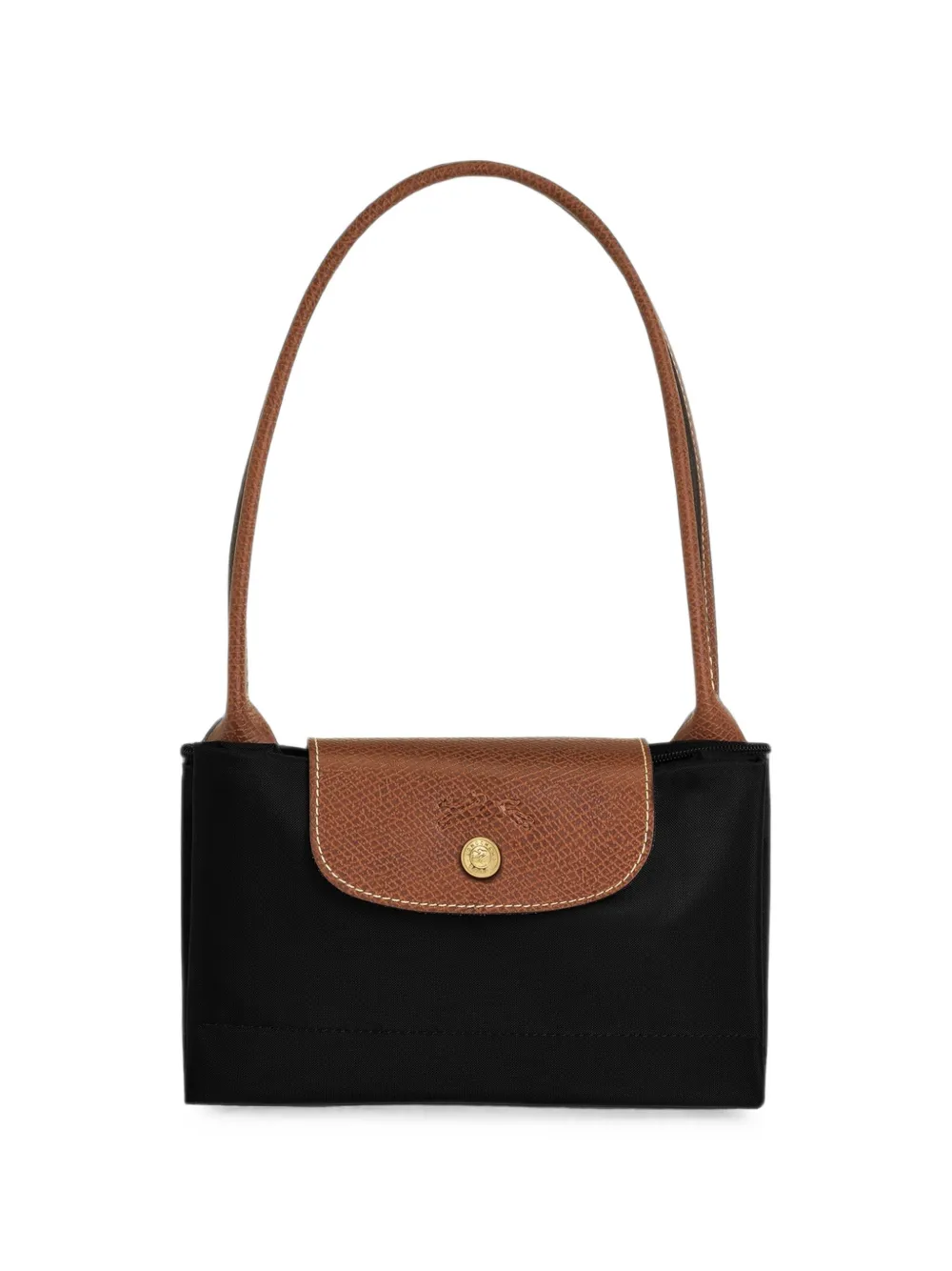 Longchamp M Le Pliage leather-trim tote bag