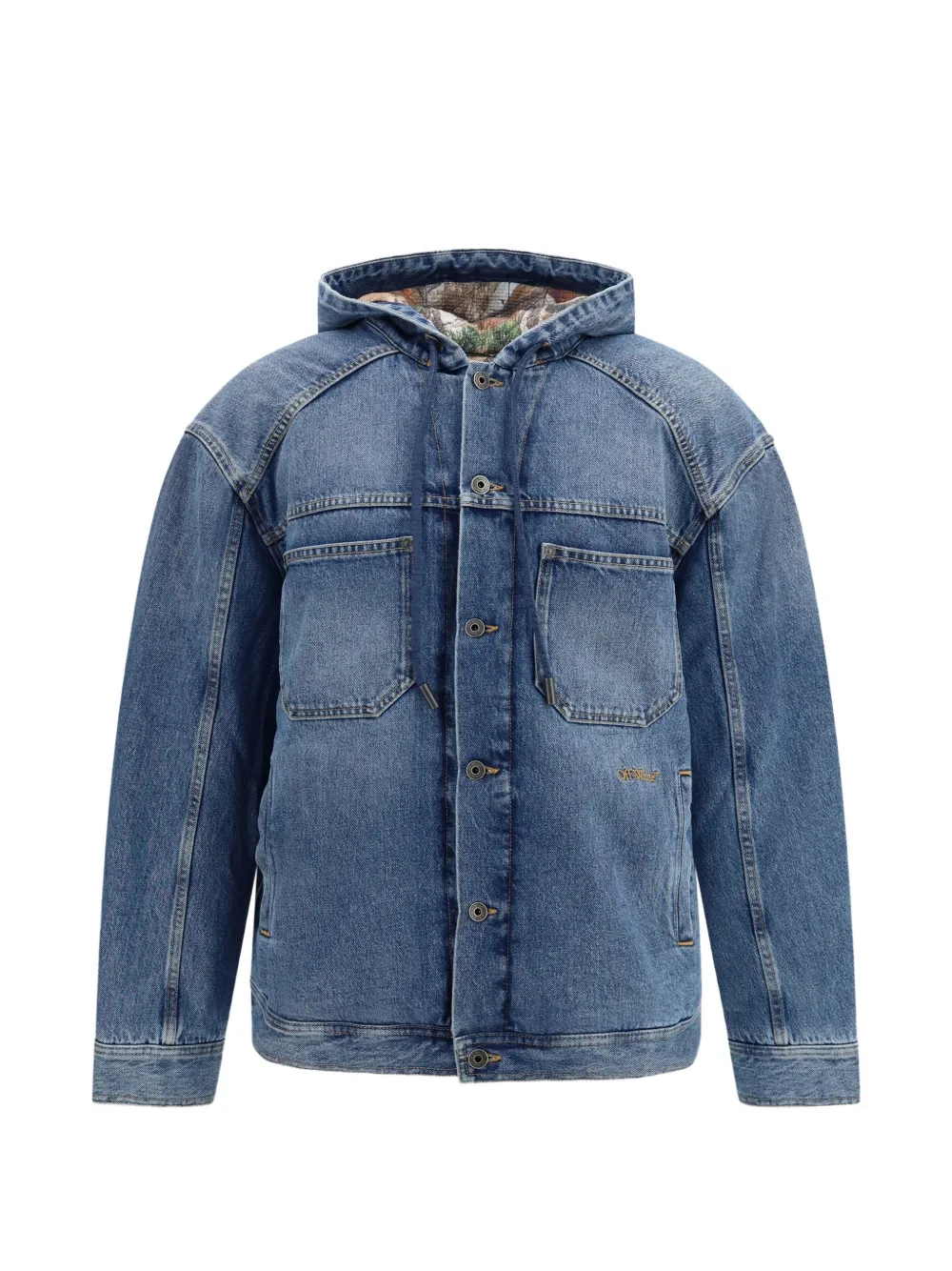 Off-White Bookish padded denim jacket